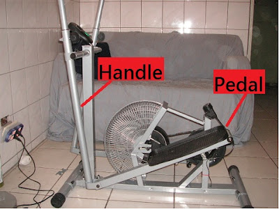 four-bar type elliptical trainer